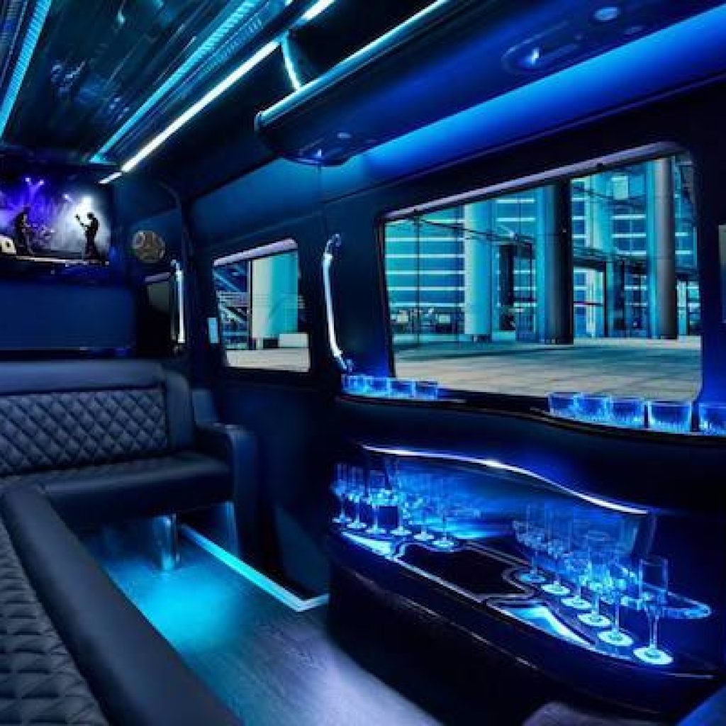 Party Bus LA Interior