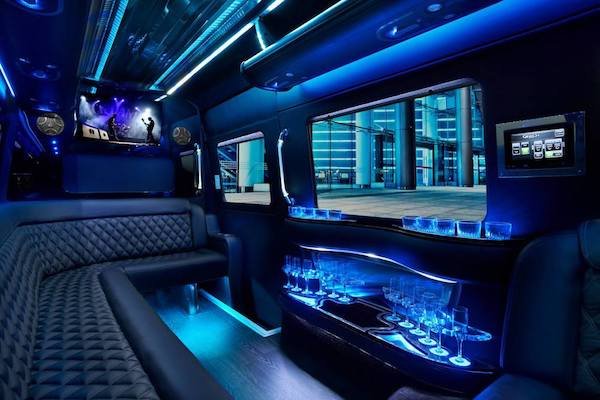 Party Bus LA Interior