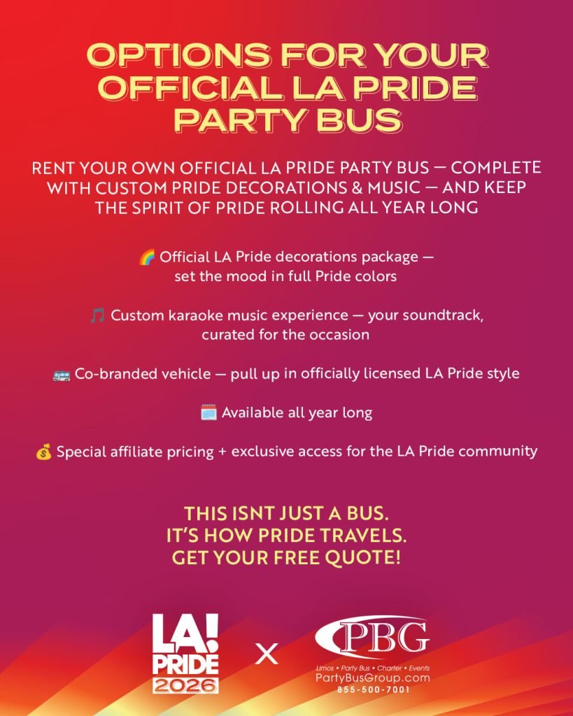 Party Bus for Pride Options